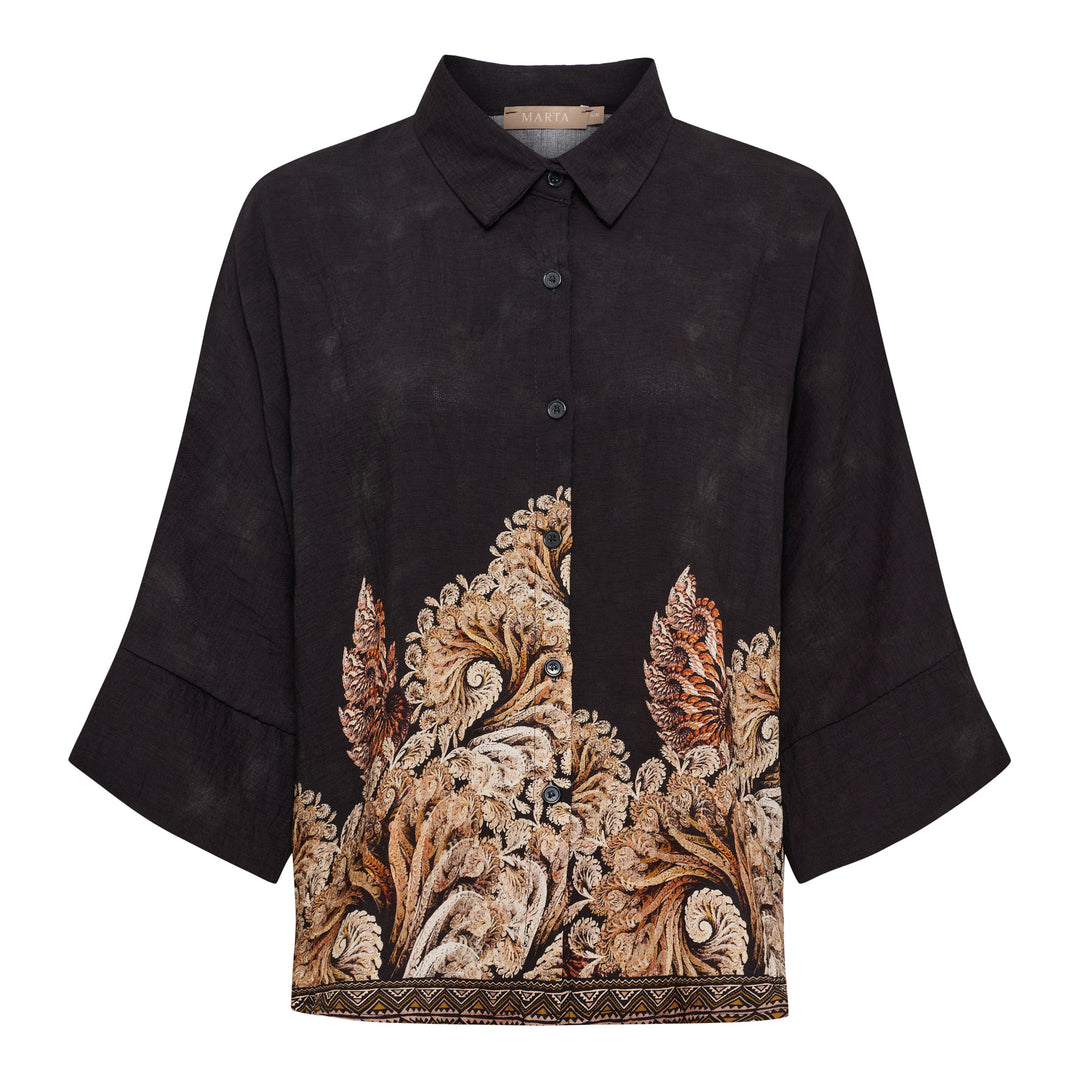 MARTA DU CHATEAU - SKJORTE - MIRAGE 8717 - BLACK