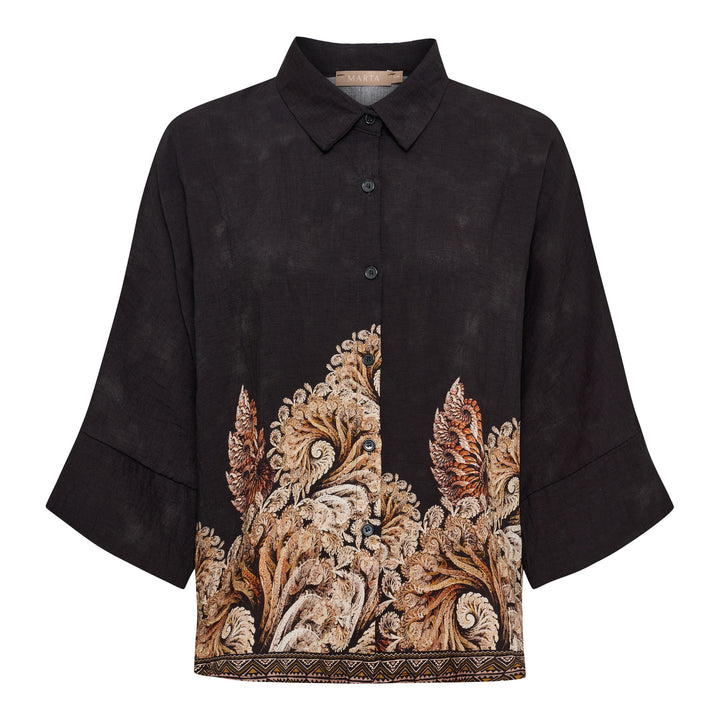MARTA DU CHATEAU - SKJORTE - MIRAGE 8717 - BLACK