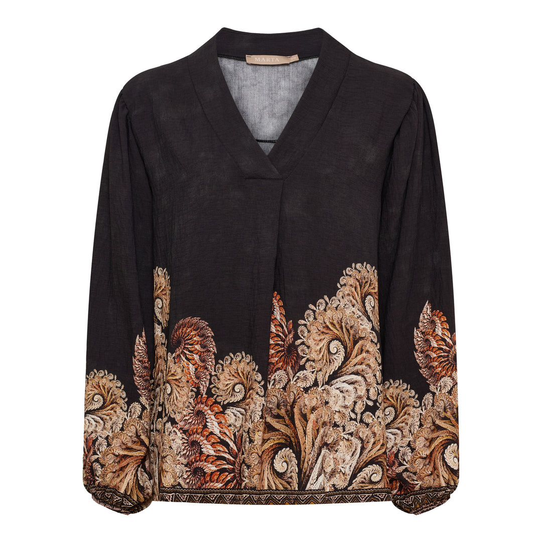 MARTA DU CHATEAU - BLUSE - ANICE 8940 - BLACK