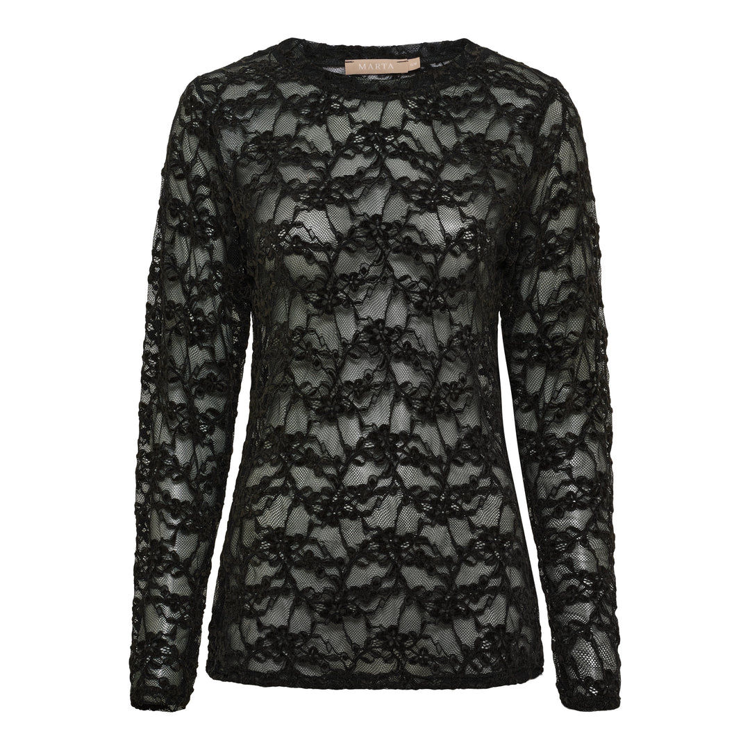 MARTA DU CHATEAU - T-SHIRT - PRIMULA 8941 - BLACK
