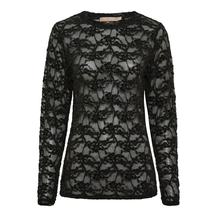 MARTA DU CHATEAU - T-SHIRT - PRIMULA 8941 - BLACK