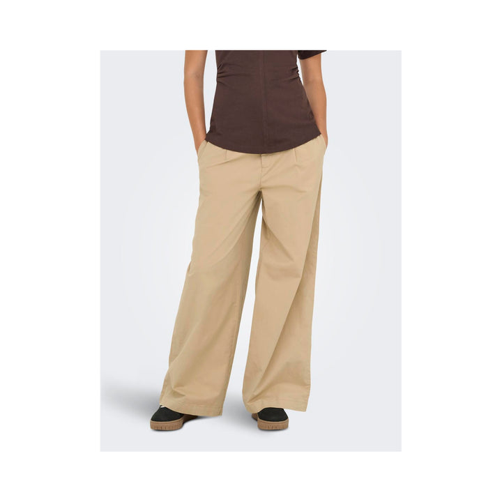 ONLY - BUKS - LIANA MW X WIDE PLEAT 15365822 - TRAVERTINE