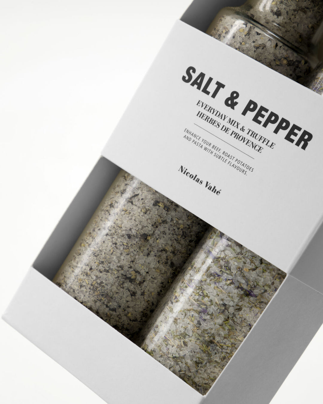 NICOLAS VAHÉ - GAVEÆSKE -  Salt everyday mix &amp; truffle + herbs de Provence, 300|270 g|g