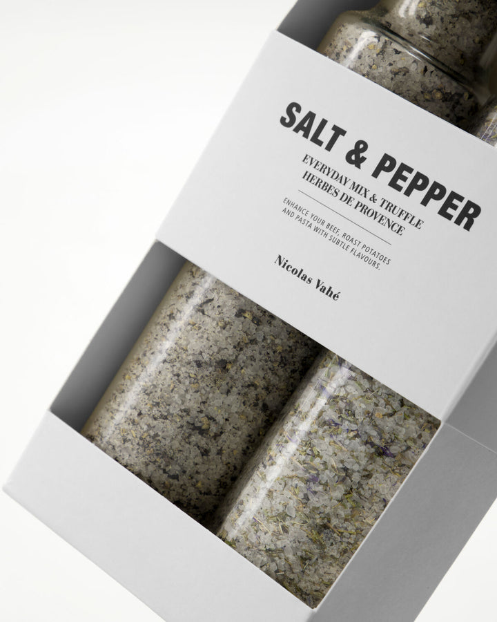 NICOLAS VAHÉ - GAVEÆSKE -  Salt everyday mix &amp; truffle + herbs de Provence, 300|270 g|g
