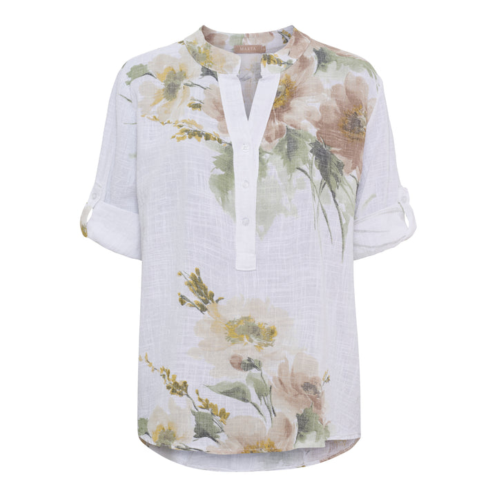MARTA DU CHATEAU - SKJORTE - NADIRA 9122 - WHITE