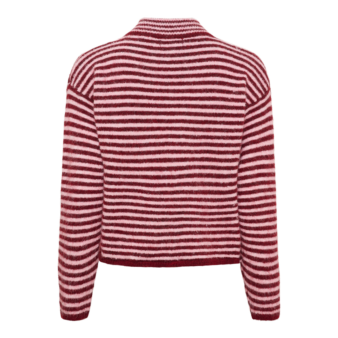 MARTA DU CHATEAU - CARDIGAN - ANAIS - 9586 - BORDEAUX