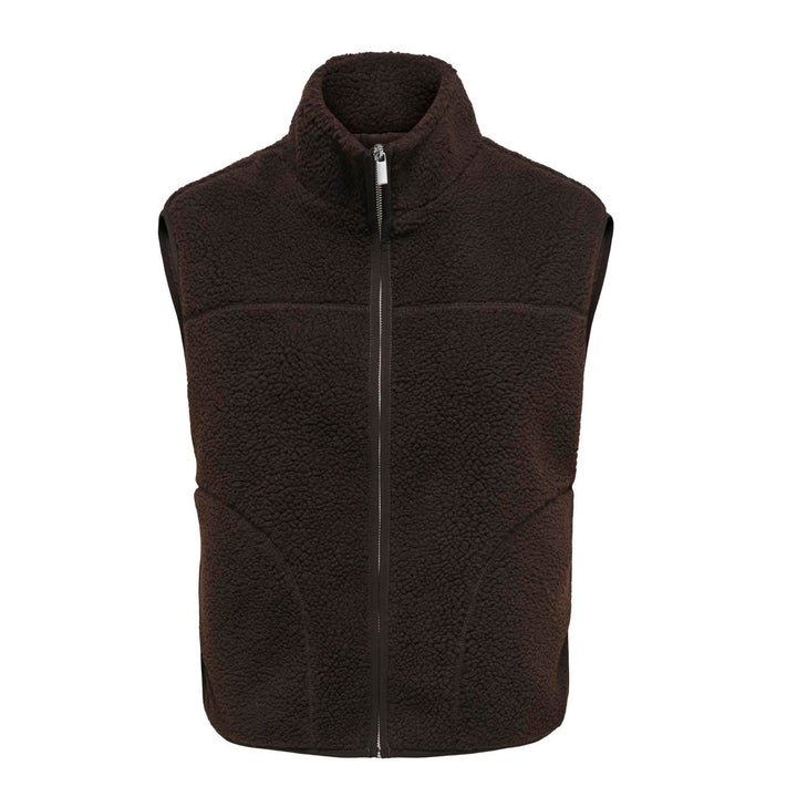 ONLY - VEST - BABY TEDDY 15379000 - COFFEE BEAN
