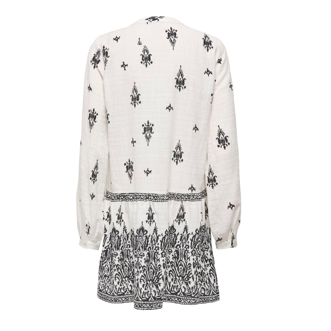 ONLY - KJOLE - ALMA 15367921 - CLOUD DANCER/BLACK ALMA PRINT