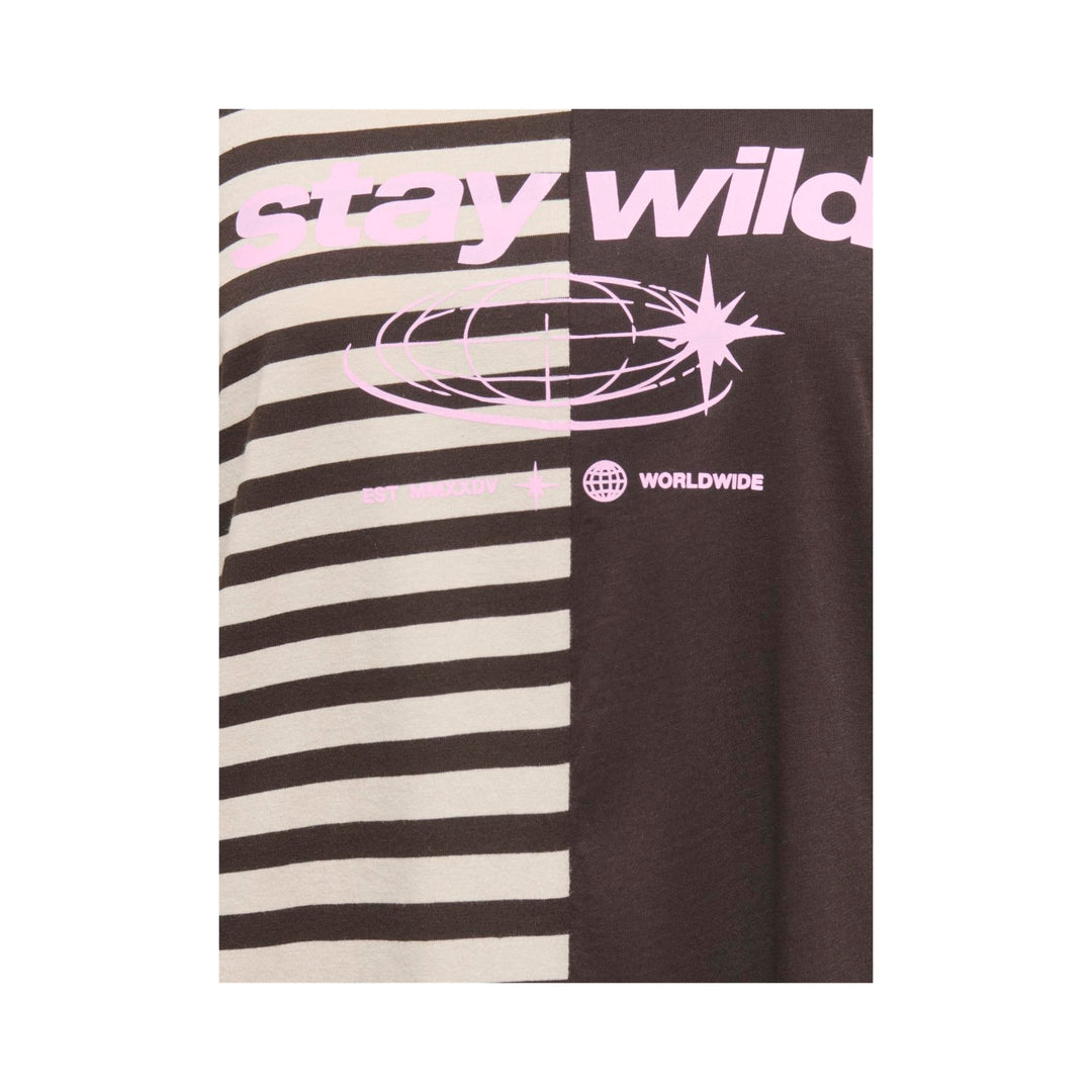 ONLY - T-SHIRT - AVA 15397922 - BLACK COFFEE