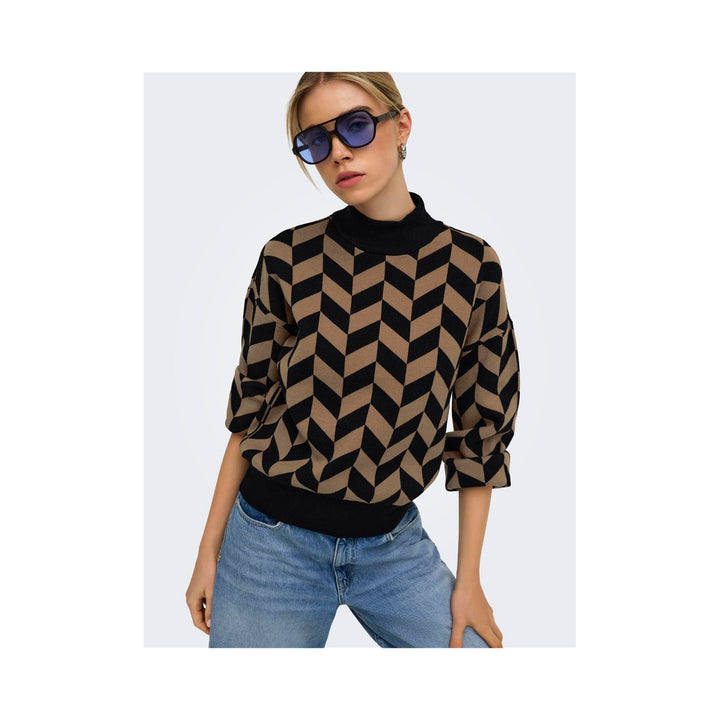 ONLY - STRIKTRØJE - ENYA 15302262 - BLACK