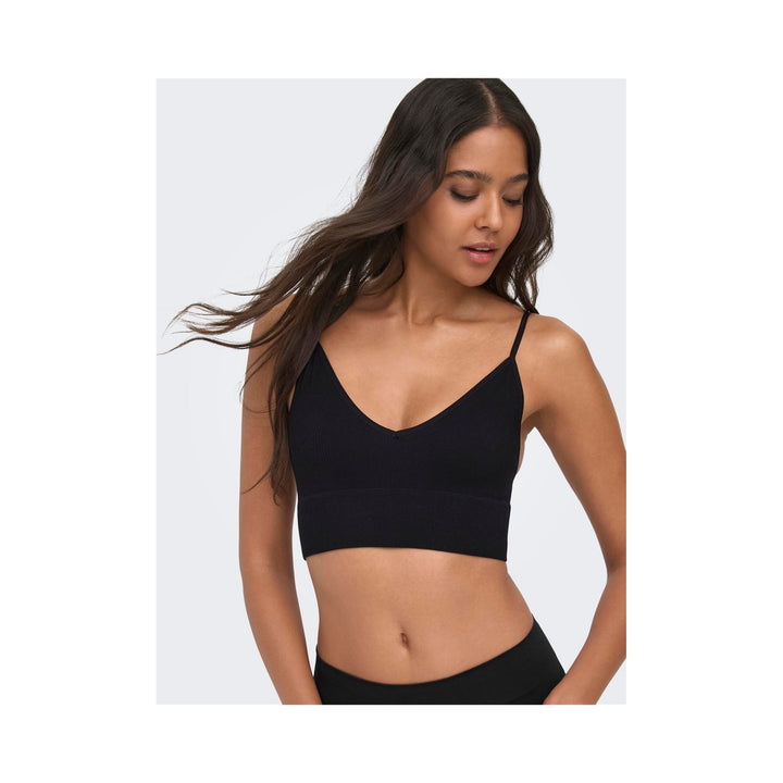 ONLY - BH - VICKY RIB SEAMLESS 15201539 - SORT