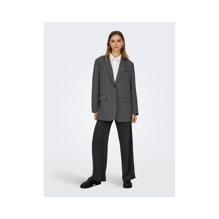 ONLY - BLAZER - SVEA LIFE OVERSIZE - 15351075 - DARK GREY MELLANGE