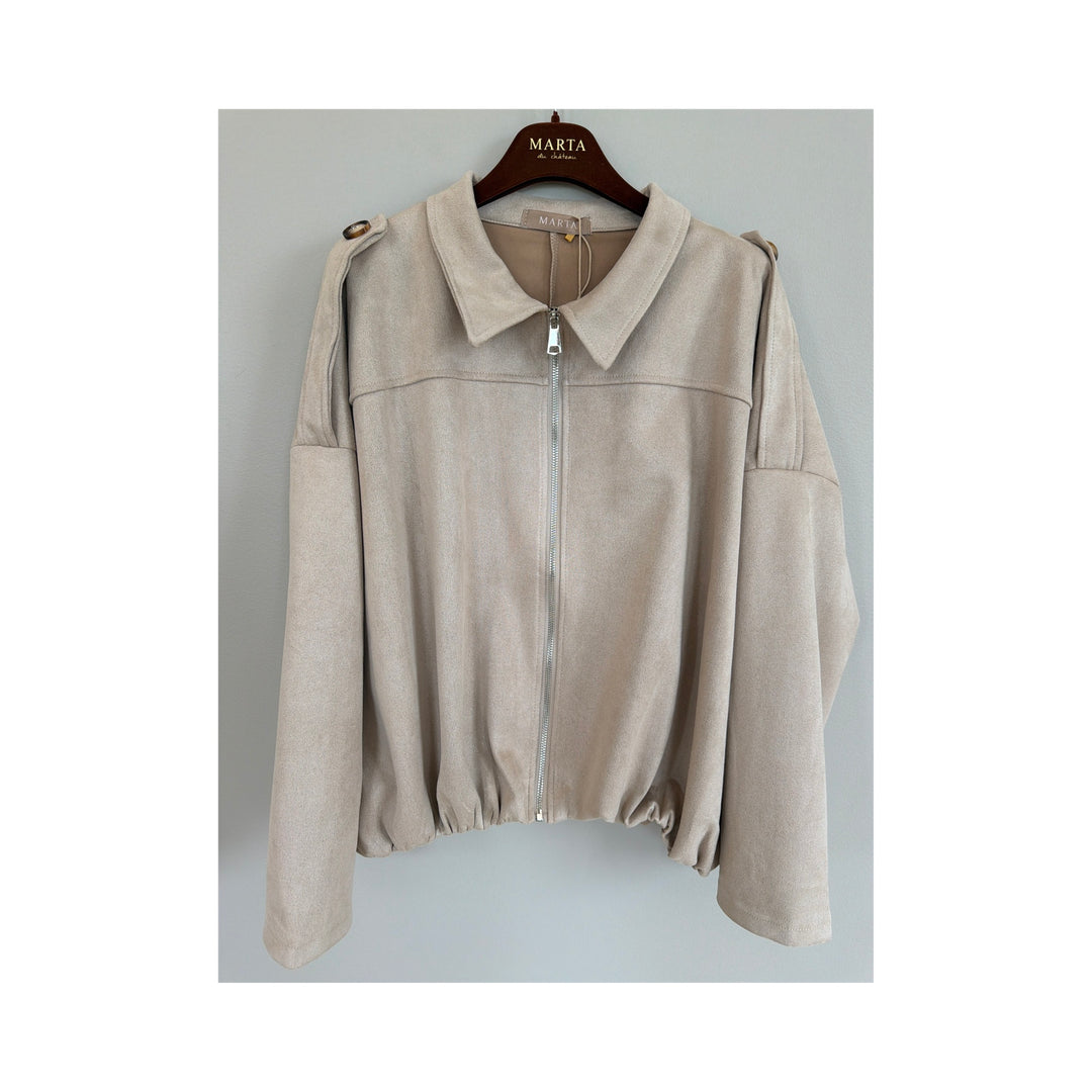 MARTA DU CHATEAU - JAKKE - JUNO 2618037 - BEIGE3