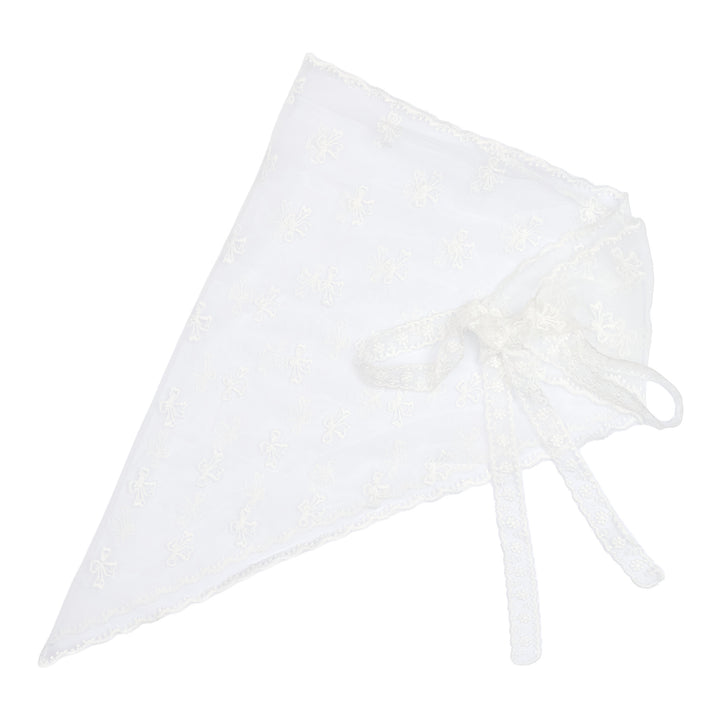 MARTA DU CHATEAU - BLONDETØRKLÆDE - ZARIA BA-3507 - WHITE