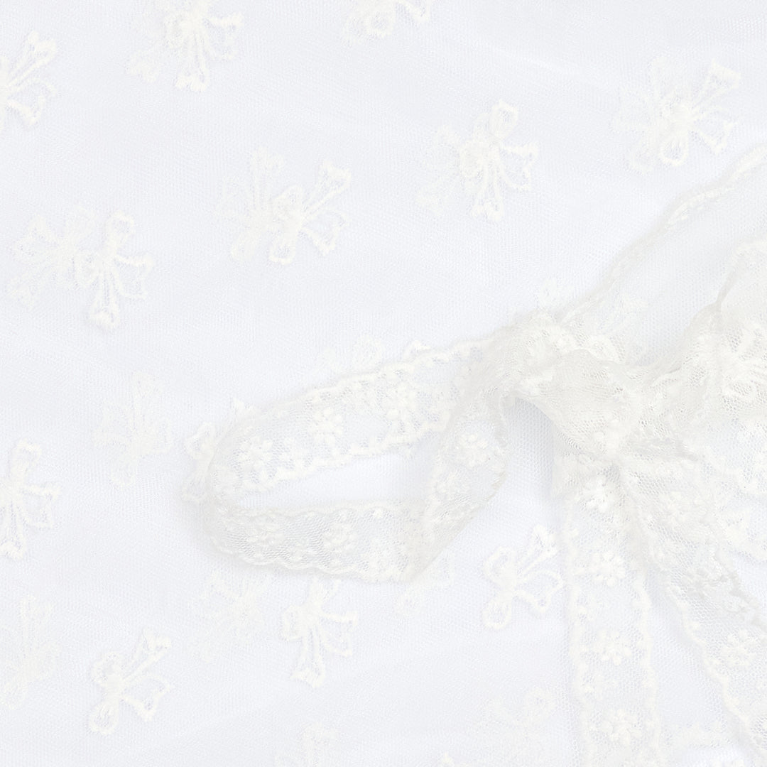 MARTA DU CHATEAU - BLONDETØRKLÆDE - ZARIA BA-3507 - WHITE