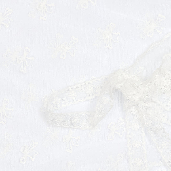 MARTA DU CHATEAU - BLONDETØRKLÆDE - ZARIA BA-3507 - WHITE