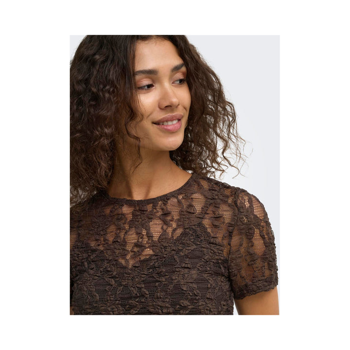 ONLY - TOP - ALBA 15388953 - SEAL BROWN