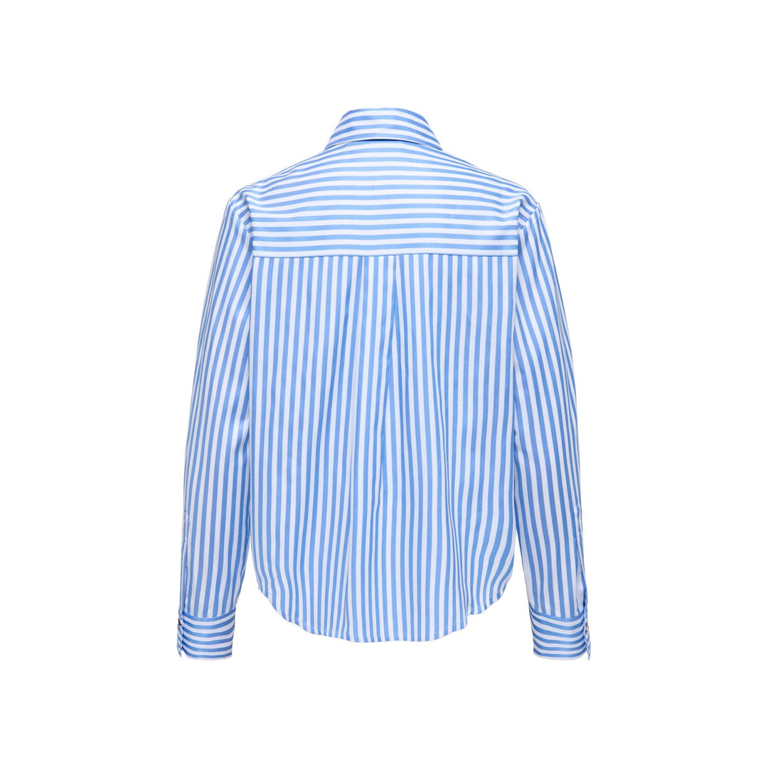 ONLY - SKJORTE - LYRA OREGON 15369914 - CLOUD DANCER/PROVENCE STRIPES