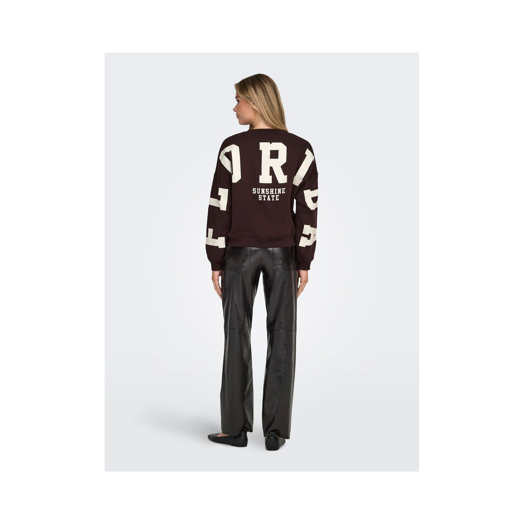ONLY - SWEATSHIRT - LOOSE FIT O-NECK 15356793 - VINEYARD WINE