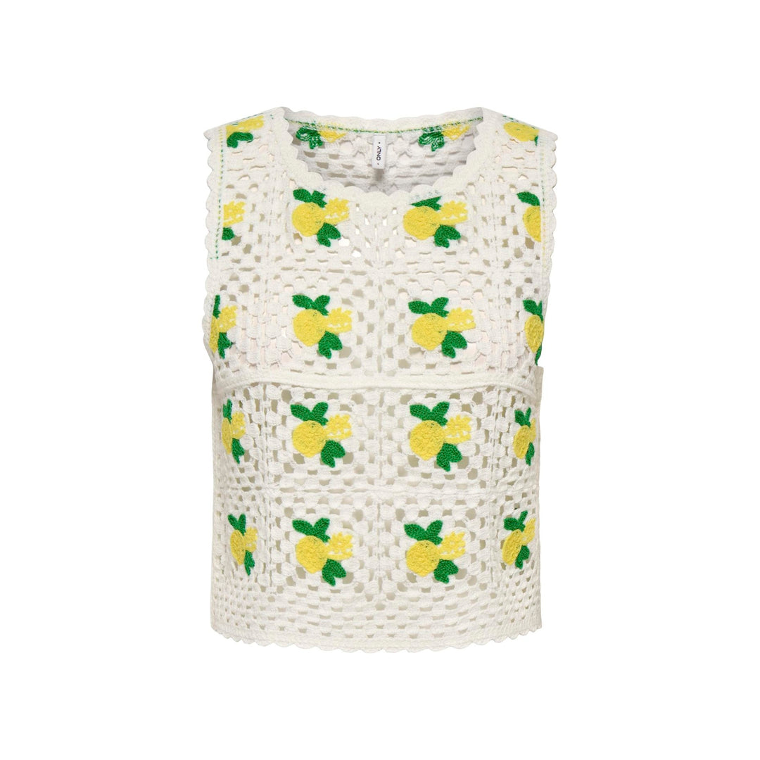 ONLY - TOP - EMMA 15377091 - BIRCH LEMON/YARROW/JELLY BEAN