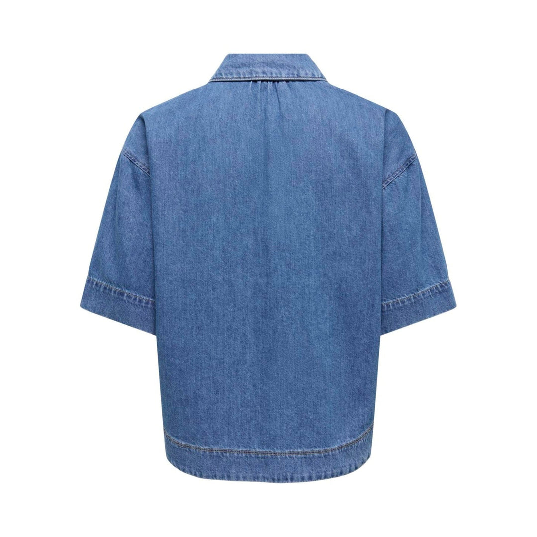 ONLY - SKJORTE - CLEO LIFE 15377240 - MEDIUM BLUE DENIM