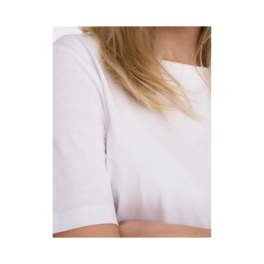 ONLY - T-SHIRT - ONLY TEE 15270390 - HVID