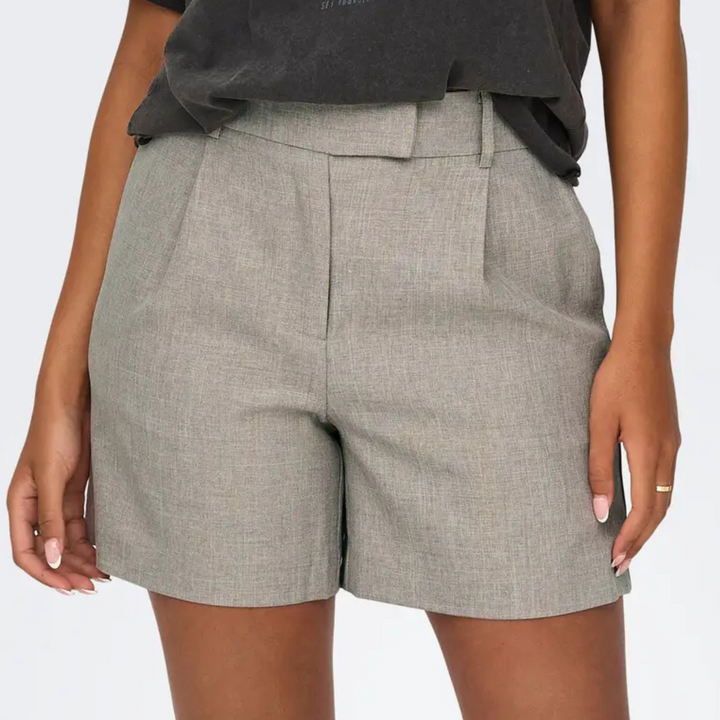 Only ONLLINDA HW Mel-shorts — Høj talje, genbrugsstof – Trendhouse