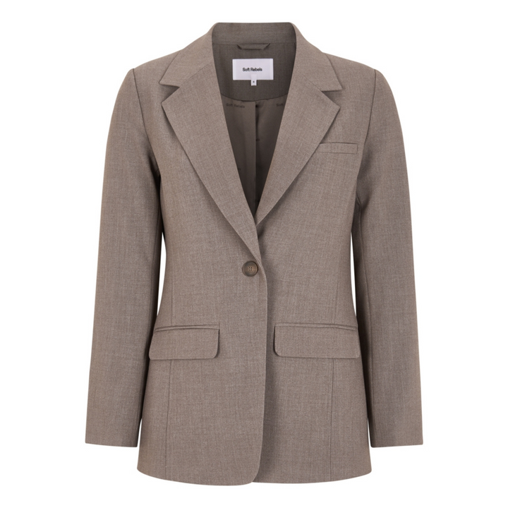 SOFT REBELS - BLAZER - VILJA SR125-710 - COFFEE QUARTZ