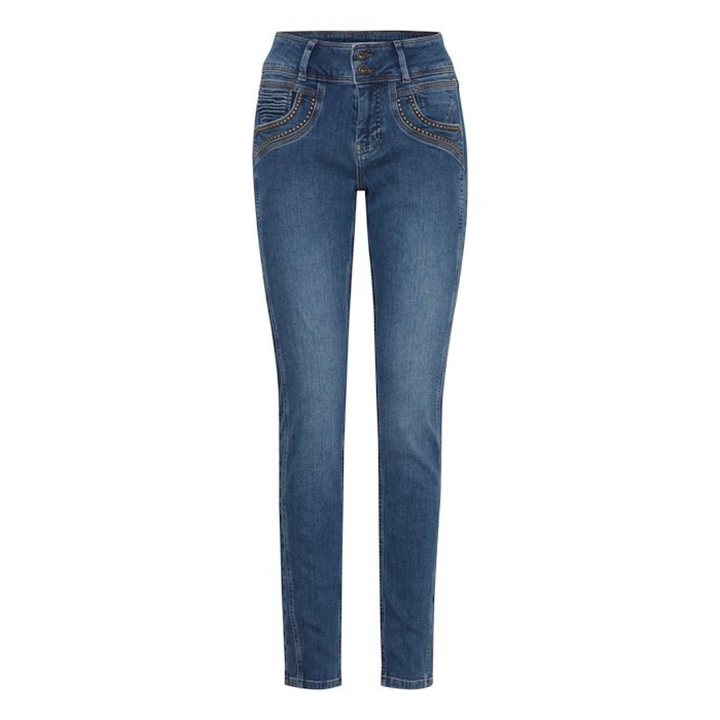 PULZ JEANS - JEANS - STACIA 50207720 - MEDIUM BLUE