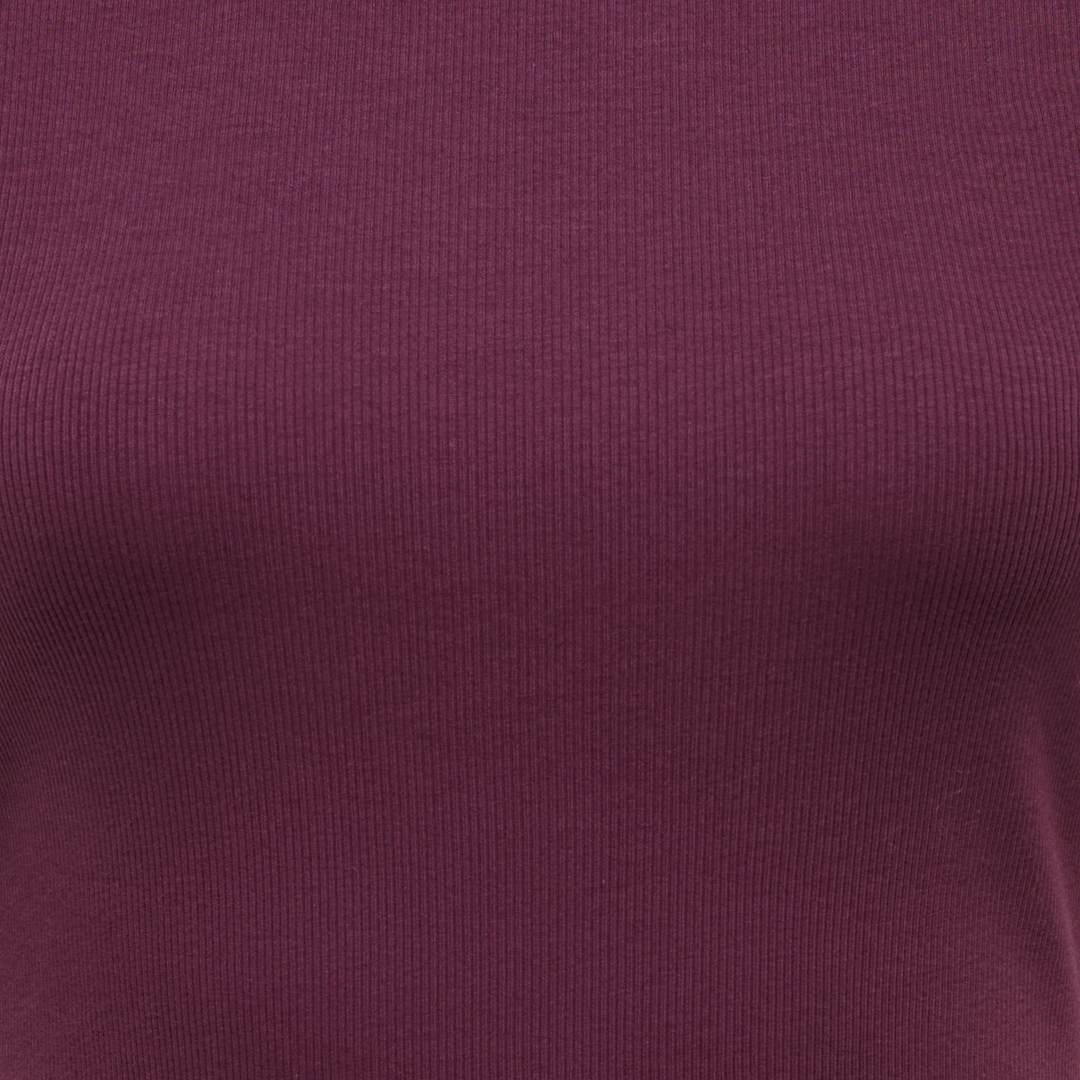 ONLY - T-SHIRT - VAL 15390610 - FIG KEEPSAKE/LILAC CONTRAST