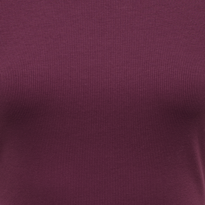 ONLY - T-SHIRT - VAL 15390610 - FIG KEEPSAKE/LILAC CONTRAST