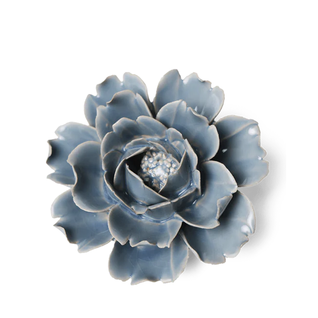 CHIVE CERAMICS - KERMIK VÆGBLOMST - PASTEL BLUE ROSE