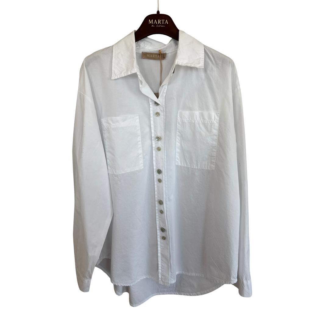 MARTA DU CHATEAU - SKJORTE - CITRINE - 68870 - WHITE