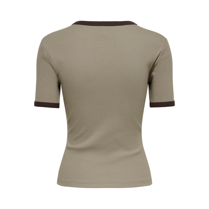 ONLY - T-SHIRT - VAL 15390610 - WALNUT/COFFEE BEAN CONTRAST