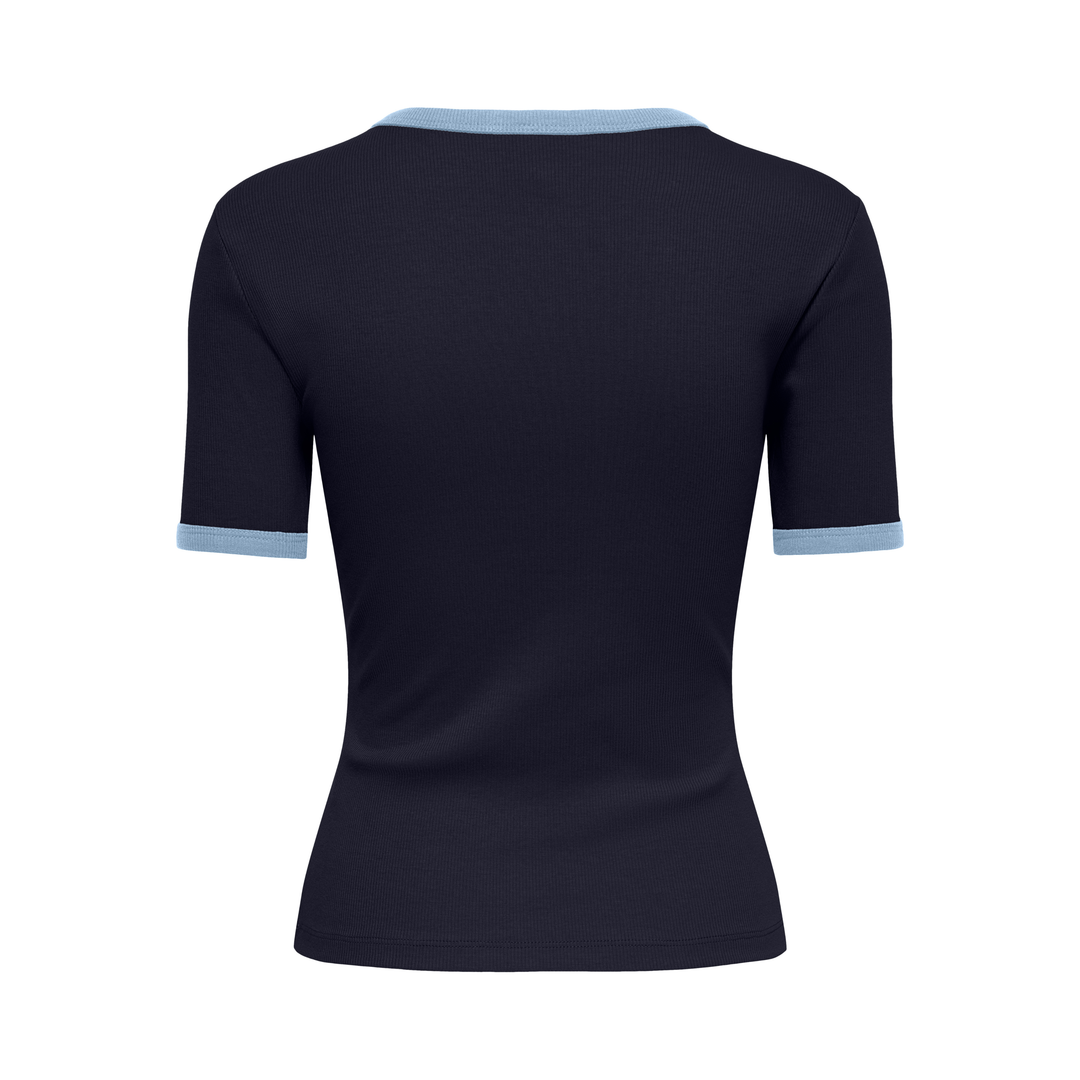 ONLY - T-SHIRT - VAL 15390610 - NIGHT SKY/CASHMERE BLUE CONTRAST