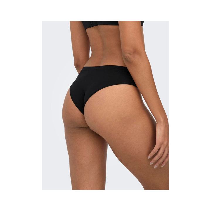 ONLY - 2-PAK TRUSSER - PEACHY BRAZIL 15354805 - SORT