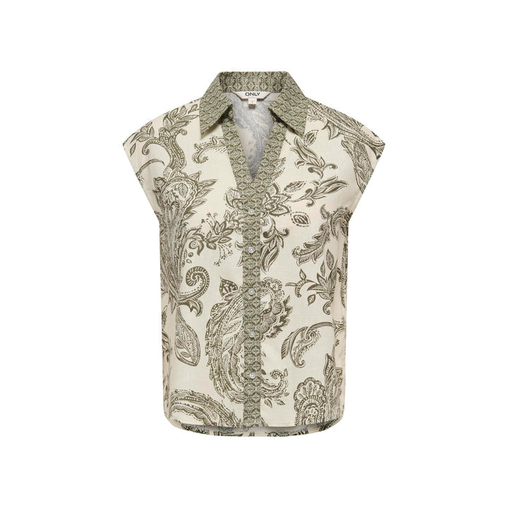 ONLY - SKJORTE - MISA LEYA 15373649 - IVY GREEN/PAISLEY BORDER