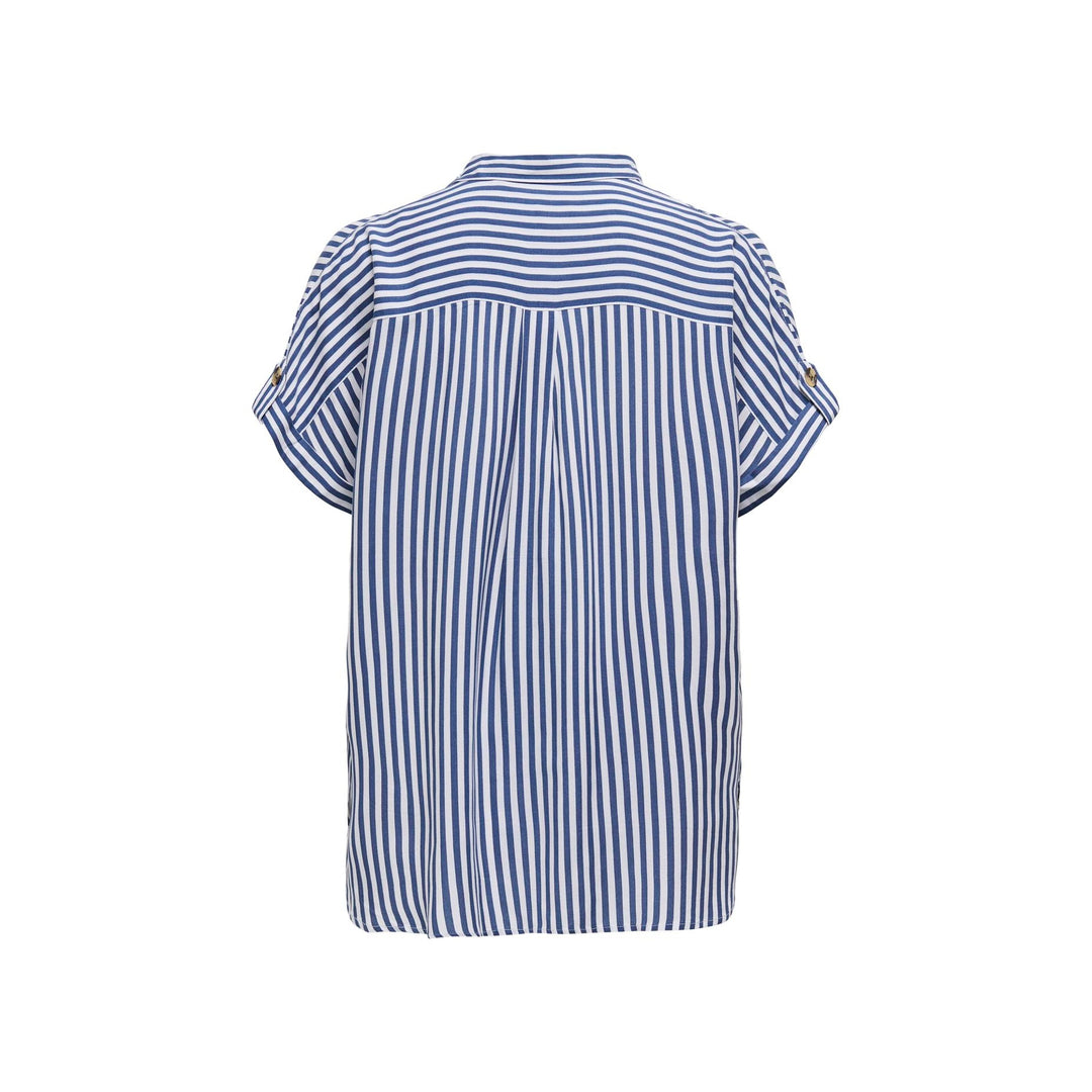 ONLY - SKJORTE - YASMIN 15348758 - PEACOAT STRIPES/WHITE