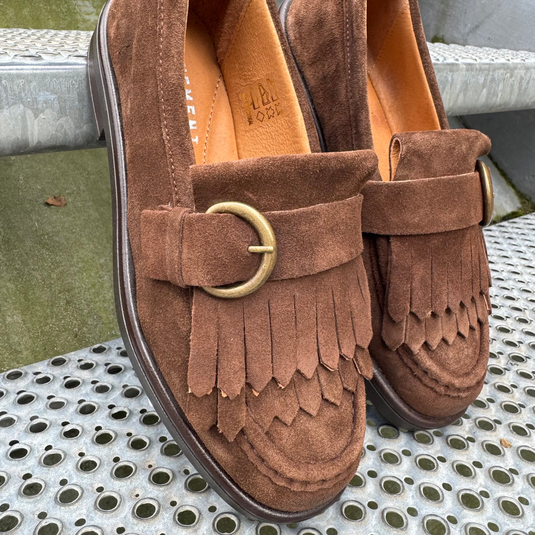 PAVEMENT - LOAFER - MATILDA SUEDE 23381-3 - BROWN OIL