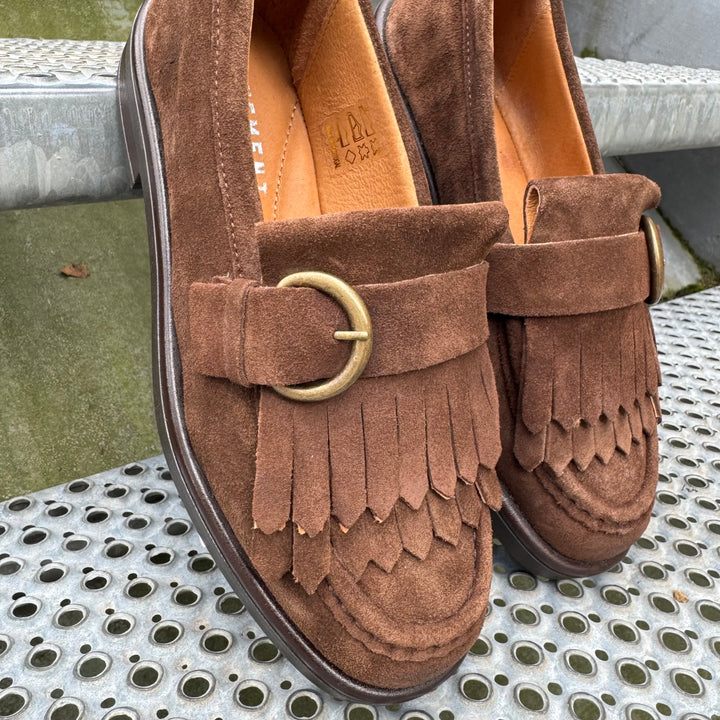 PAVEMENT - LOAFER - MATILDA SUEDE 23381-3 - BROWN OIL