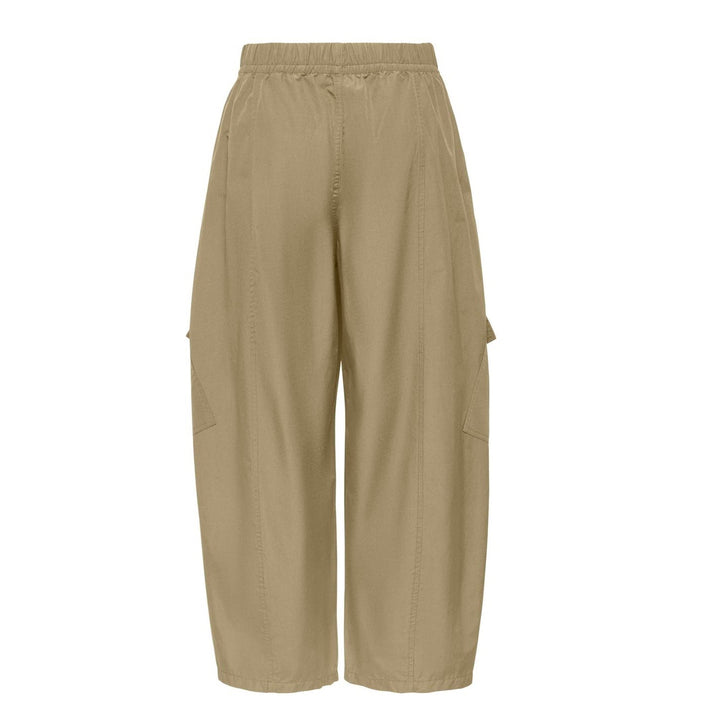 ONLY - BUKSER - AYANA MW ANK BARREL CARGO PANT 15387674 - OLIVE GRAY
