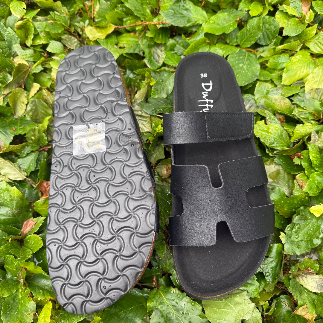 DUFFY - SANDALER - FLORENS VENTUNO 8666006 - BLACK