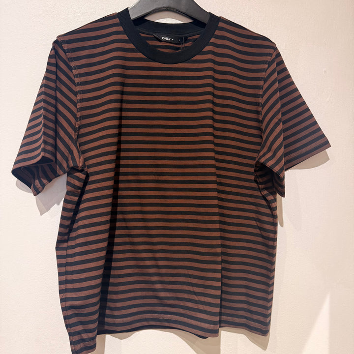 ONLY - T-SHIRT - LIVINA 15272227 - CHICORY COFFEE