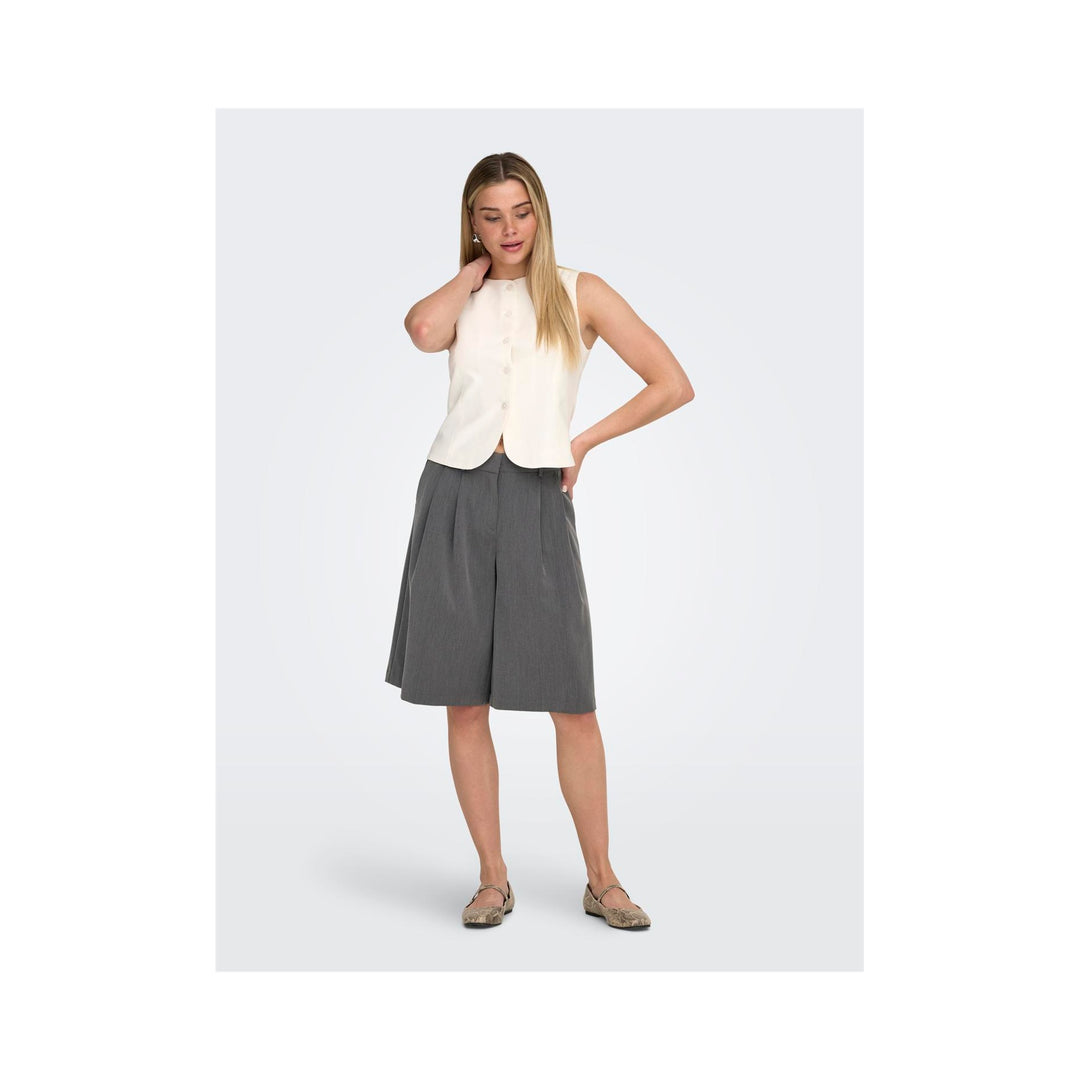 ONLY - BERMUDA SHORTS - NALINA 15374196 - MEDIUM GREY MELANGE