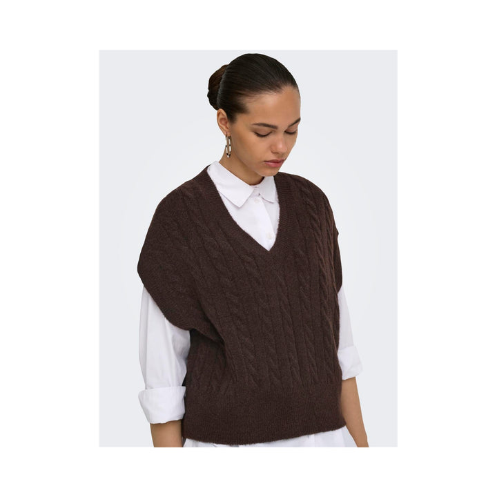 ONLY - VEST - MELODY 15249328 - COFFEE BEAN