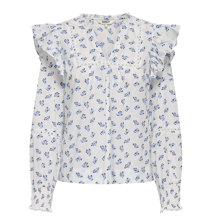 ONLY - BLUSE - IDRIS 15368843 - CASHMERE BLUE/MINI FLORAL