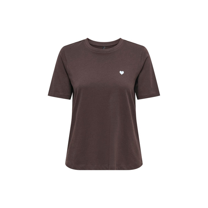 ONLY - T-SHIRT - HAPPY 15370117 - COFFEE BEAN