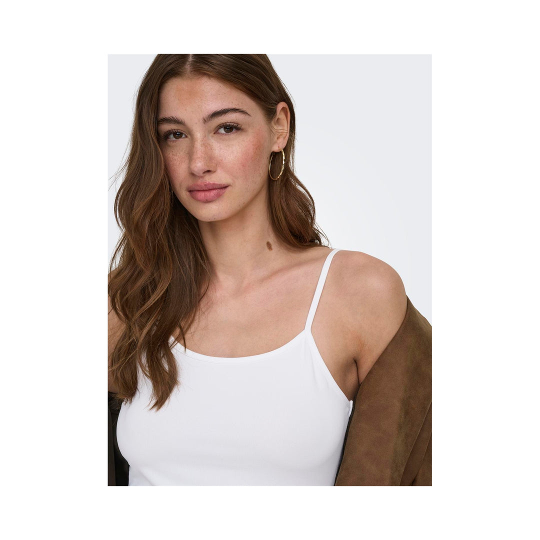 ONLY - TOP - EA SINGLET 15303274 - BRIGHT WHITE