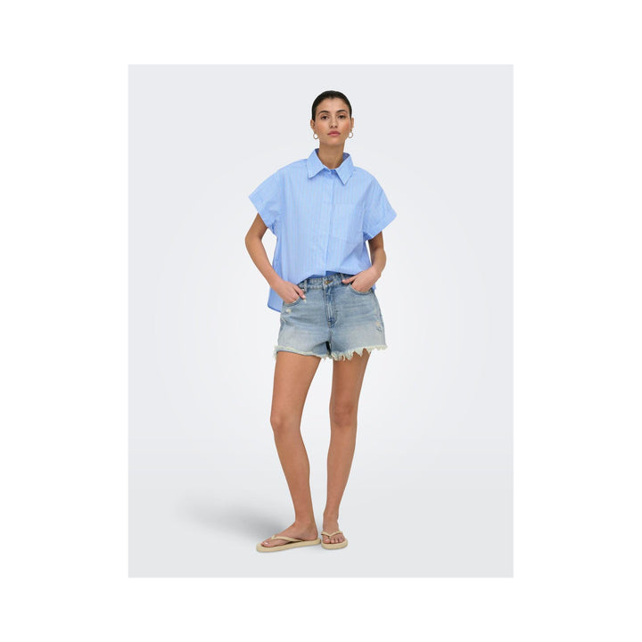 ONLY - SKJORTE - KERI 15369556 - PROVENCE STRIPES/WHITE
