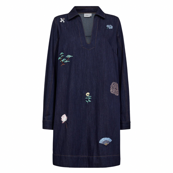 NUMPH - KJOLE - CHIKU - 706039 - DARK BLUE DENIM
